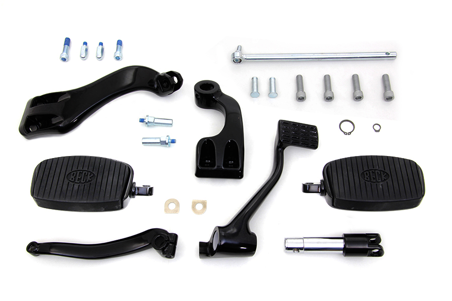 Black 3" Extension Control Kit with Mini Footboards