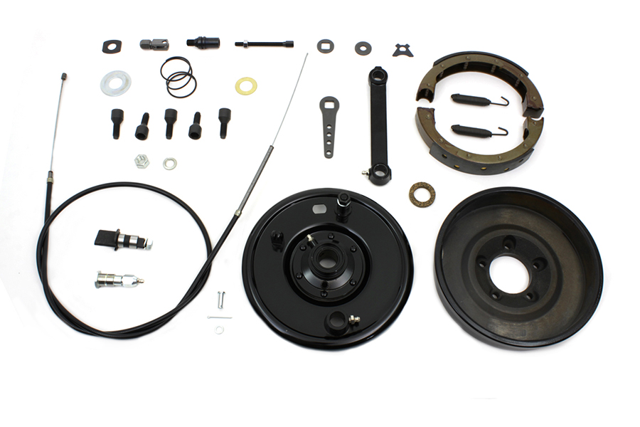 Spring Fork Front Brake Kit Black