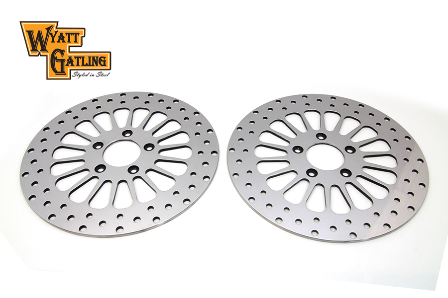 11-1/2" Wyatt Gatling Front Brake Disc Set 18 Spoke Style