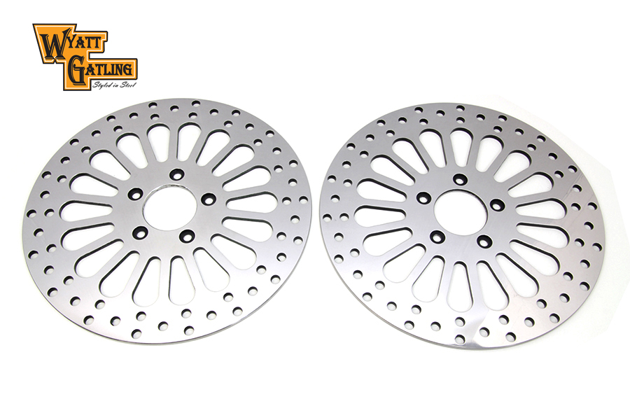 11.8" Wyatt Gatling Front Brake Disc Set 18 Spoke Style