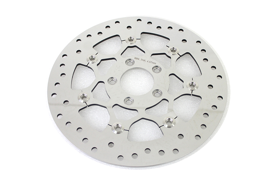 Floating Stainless Steel Mirror Polished 11.8" Front Brake  Disc