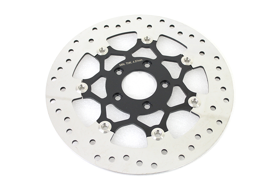 Floating Stainless Steel, Black & Polished 11.8" Front BrakeDisc