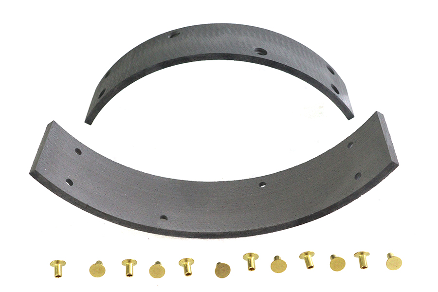 Rear Brake Shoe Linings with Rivets