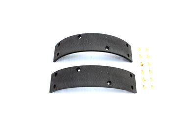 Front Brake Shoe Linings with Rivets