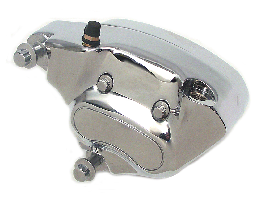 Chrome Front 4 Piston Left Side Caliper