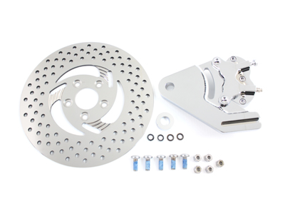 *UPDATE Chrome Rear 4 Piston Caliper and 11-1/2" Disc Kit