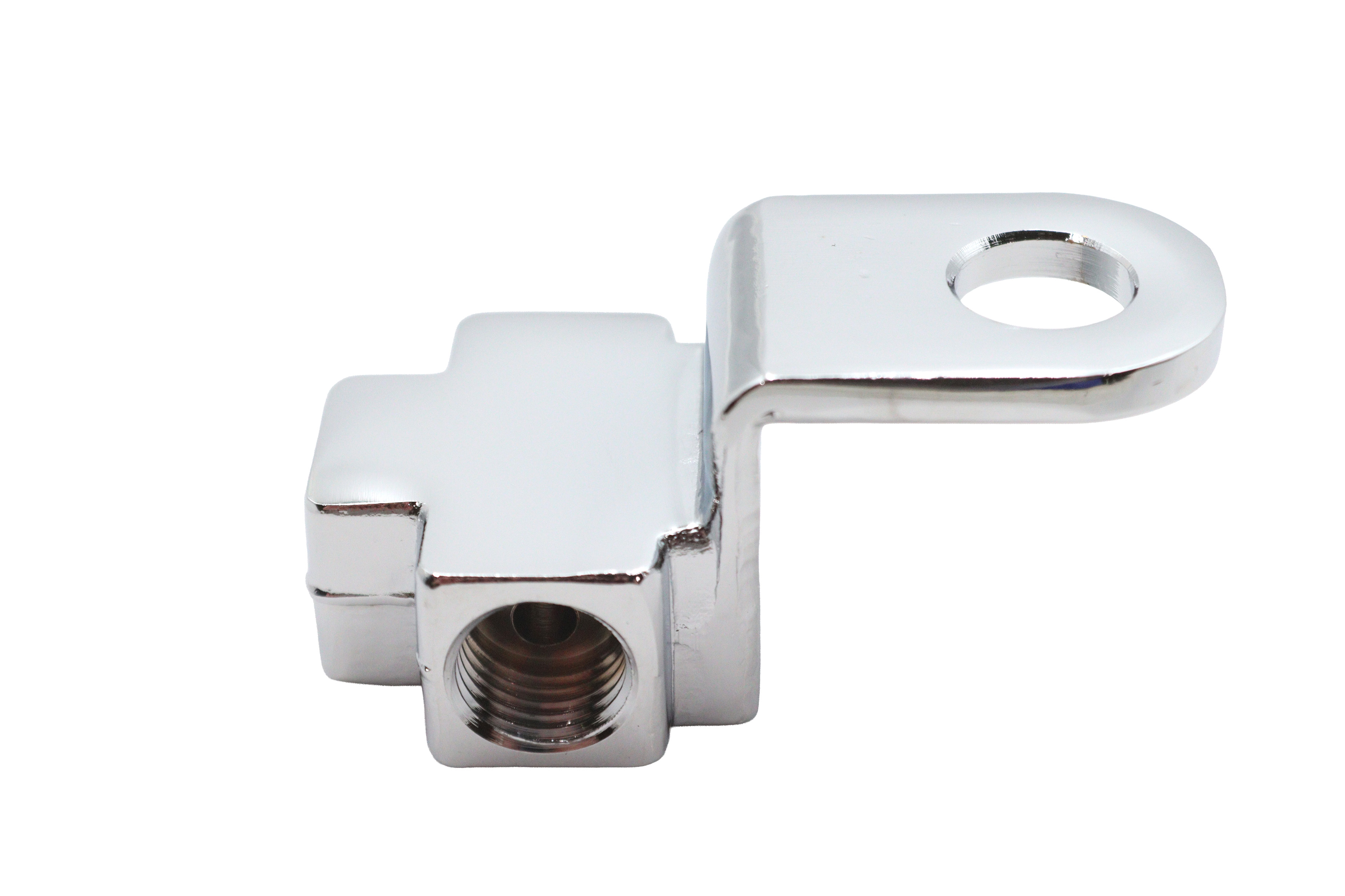 Front Brake Line Tee Chrome