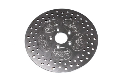 11-1/2" Rear Brake Disc Skull Design Stainless Steel