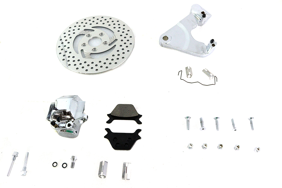 FXR Rear 1 Piston Caliper and 11-1/2" Disc Kit Chrome