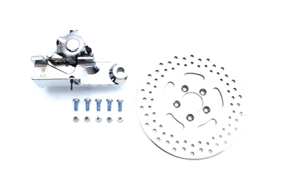 Chrome Rear 4 Piston Caliper and 11-1/2" Disc Kit
