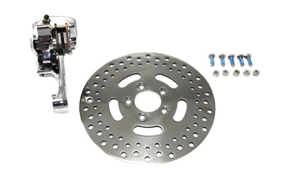 Chrome Rear Single Piston Caliper and 11-1/2" Disc Kit