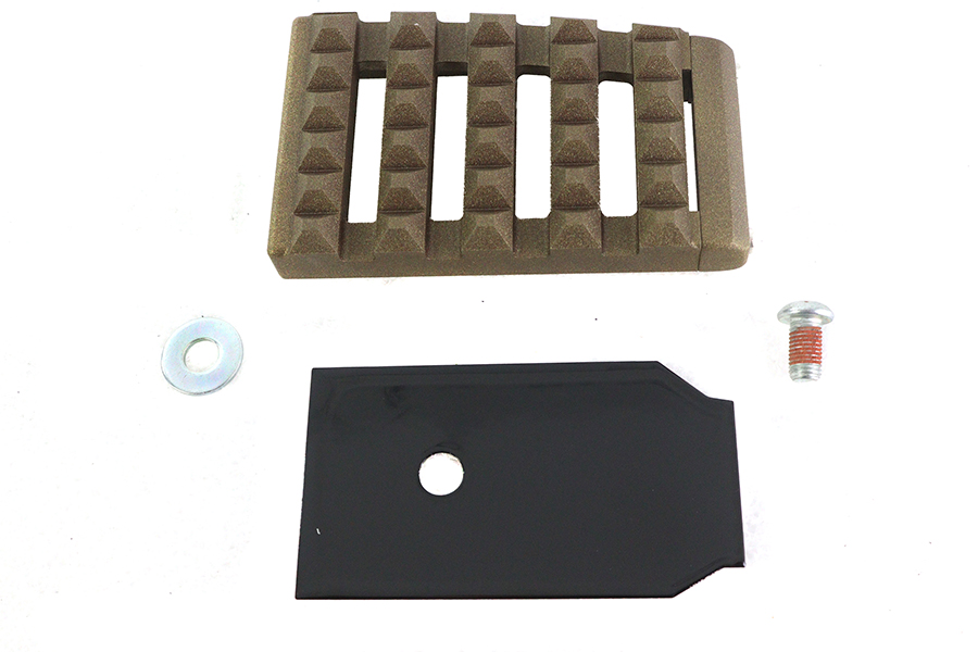 Grate Brake Pedal Pad Large Bronze