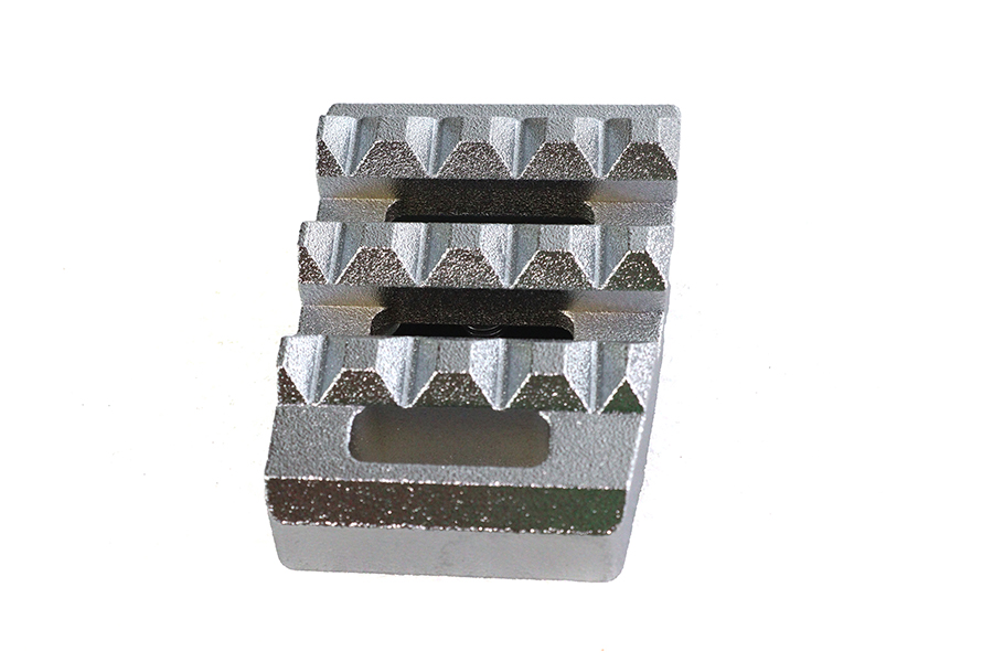 Grate Brake Pedal Pad Small Chrome