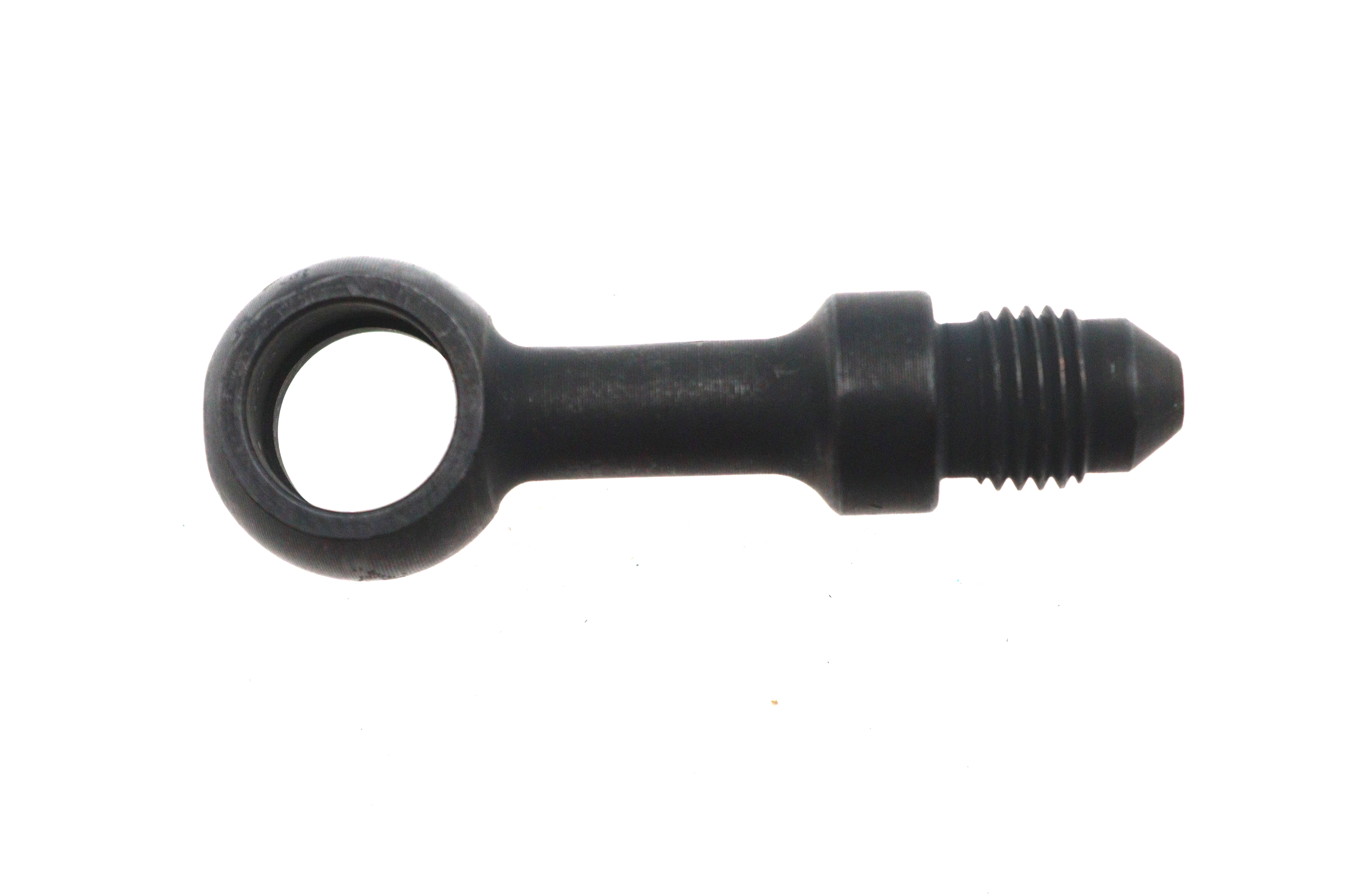 Black 12mm Bajo Brake Hose Fitting Straight