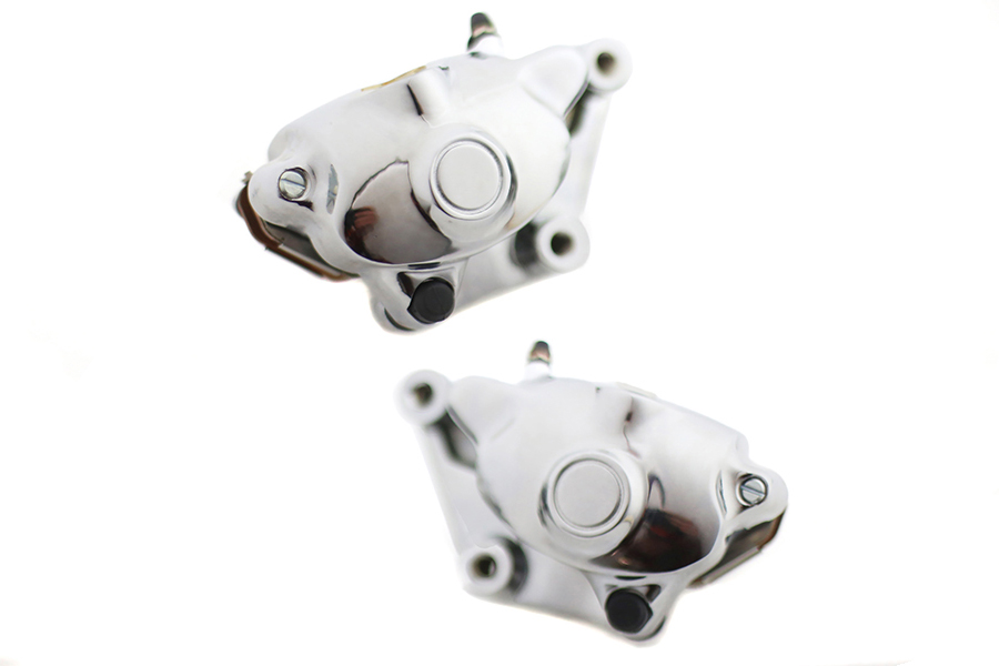 Chrome Front 2 Piston Caliper Set