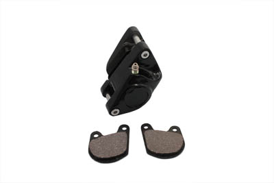 Black Front 1 Piston Left Side Caliper