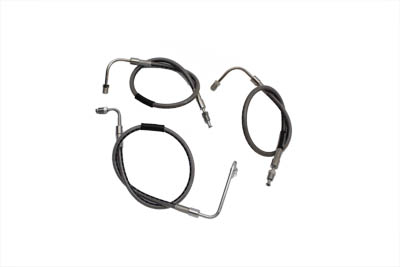 Stainless Steel Front Brake Hoses 23-3/4" and 21"