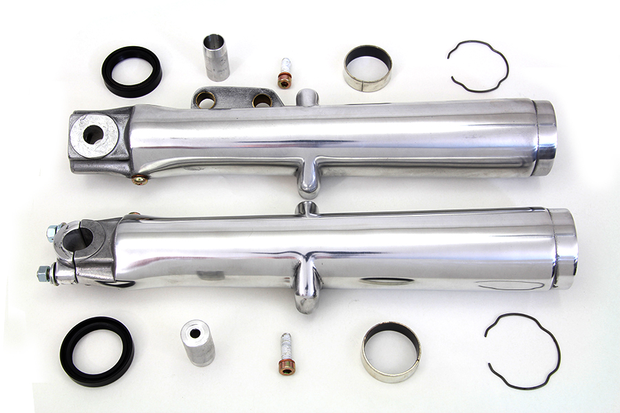 Polished Lower Fork Slider Single Disc