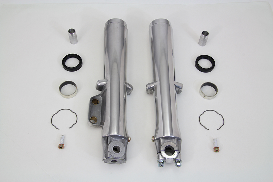 Polished Lower Fork Slider Single Disc fits HarleyDavidson eBay