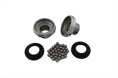 1" Spring Fork Neck Cup Set Chrome