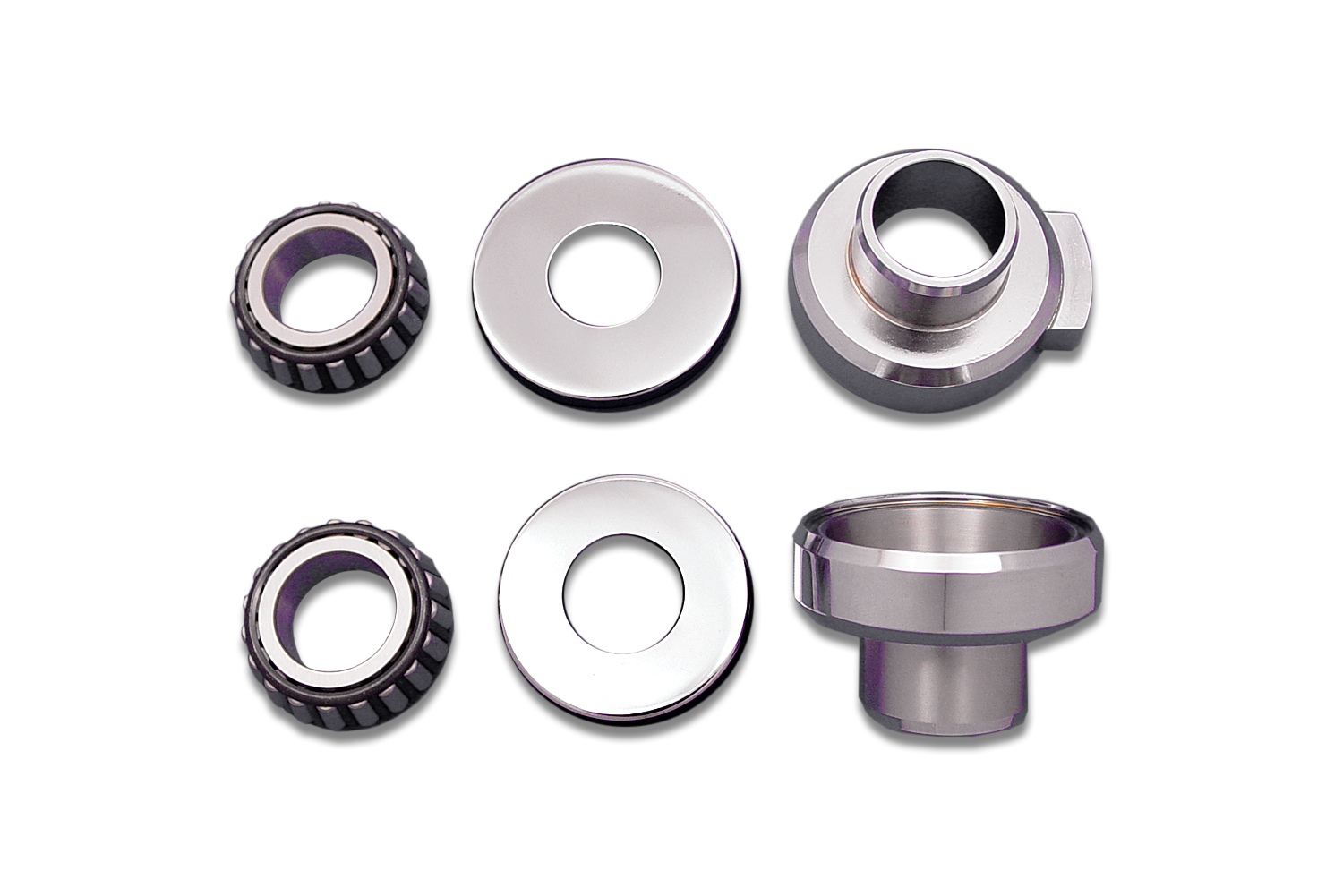 Chrome Fork Neck Cup Kit with Stops