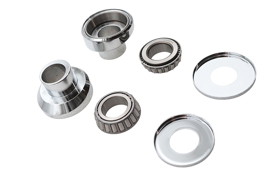 V-Twin Raked Fork Neck Cup Kit Chrome – Fits Harley Davidson – 24-0295