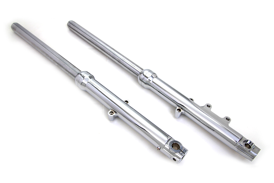 39mm Fork Slider Assembly Single Disc with Chrome Sliders
