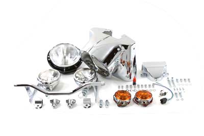 7" Headlamp Cowl Kit Chrome