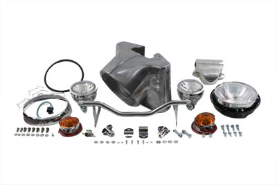 7" Headlamp Cowl Kit Polished