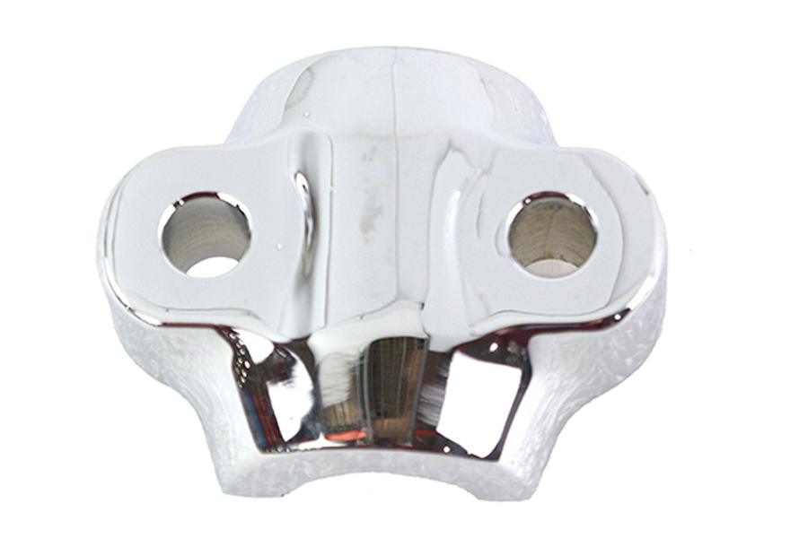 Chrome Fork Slider Axle Cap Left Side