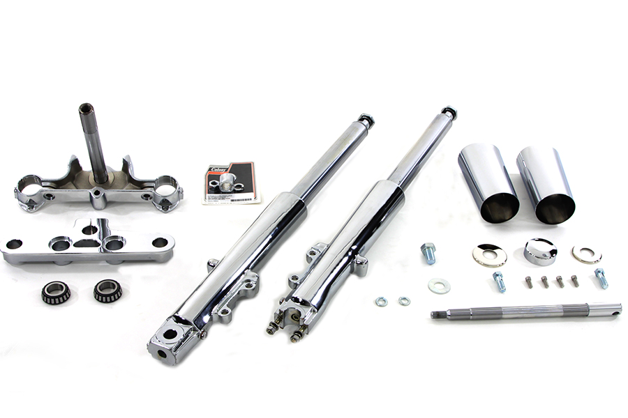 Fork Assembly with Chrome Sliders Stock Length
