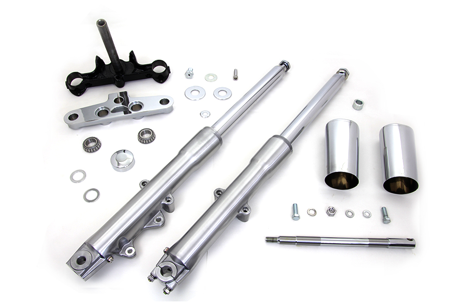 41mm Fork Assembly with Polished Sliders