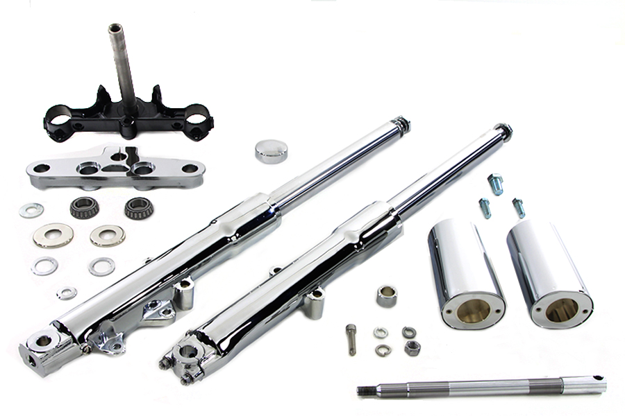 41mm Fork Assembly with Chrome Sliders