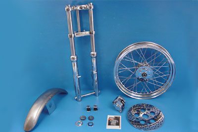 39mm Chrome Fork Assembly with 21" Wheel