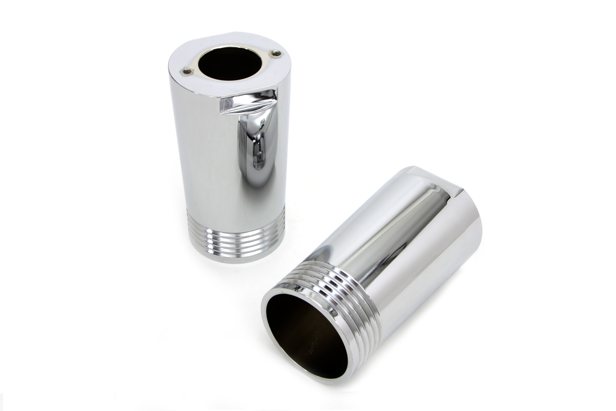 Chrome Fork Slider Cover Set Tapered Style