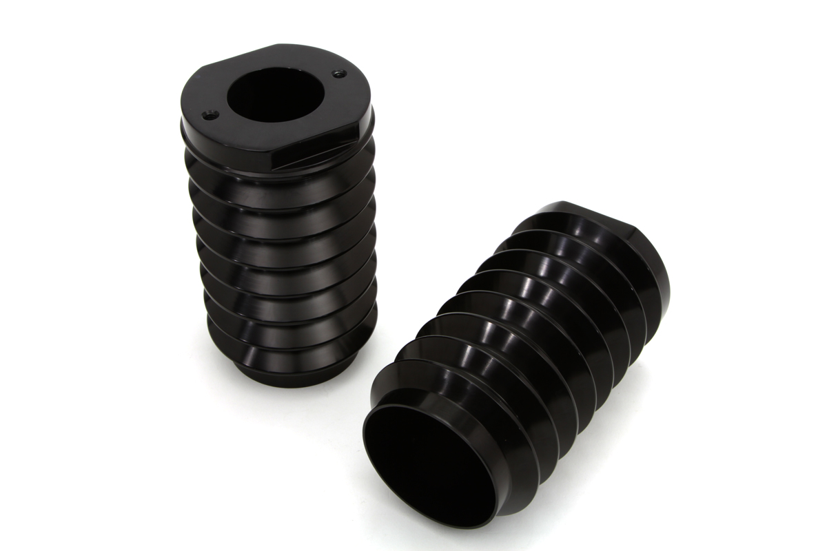 Black Fork Slider Cover Set Bellowed Style
