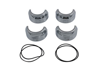 49mm Fork Boot Cover Set Chrome