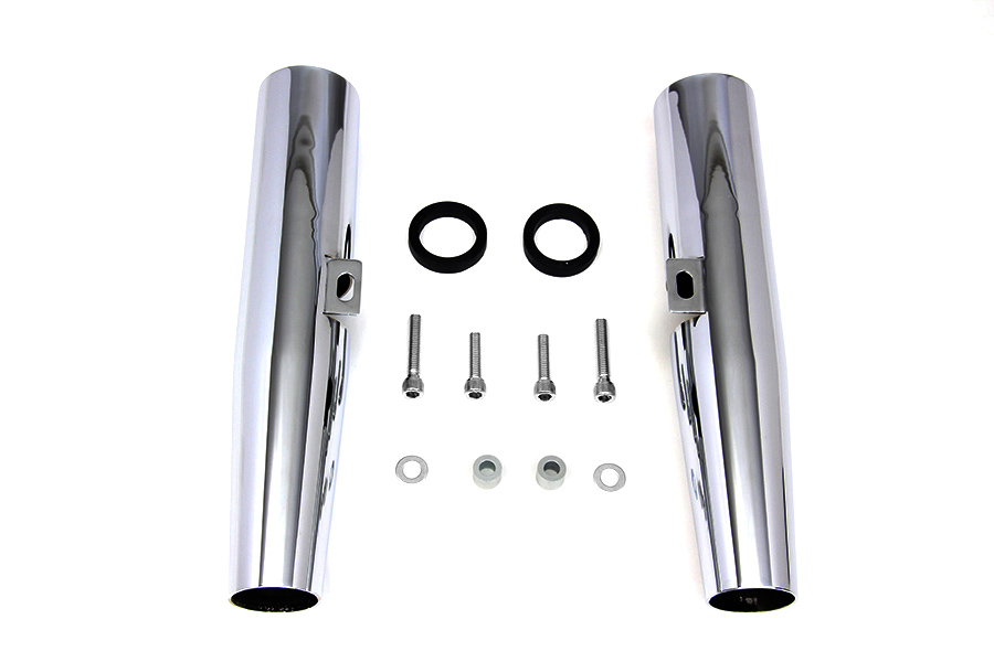Chrome 39mm Fork Shrouds