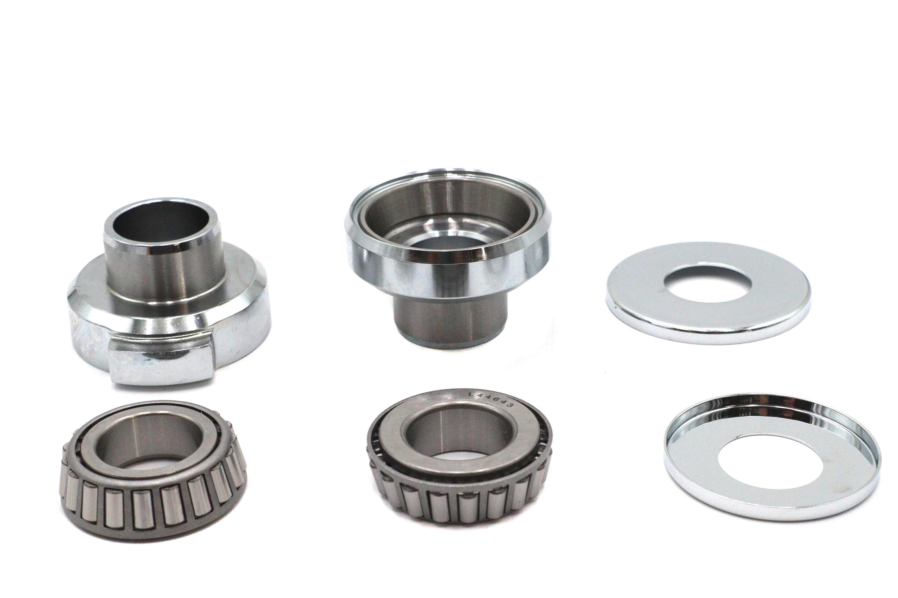 Chrome Fork Neck Cup Kit with Stops