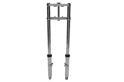 Fork Assembly with Polished Sliders 2" Over Stock