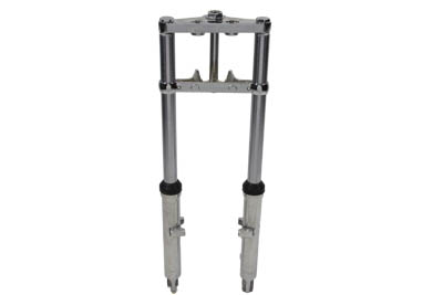 Fork Assembly with Polished Sliders 12" Over Stock