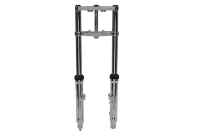 Fork Assembly with Chrome Sliders 12" Over Stock