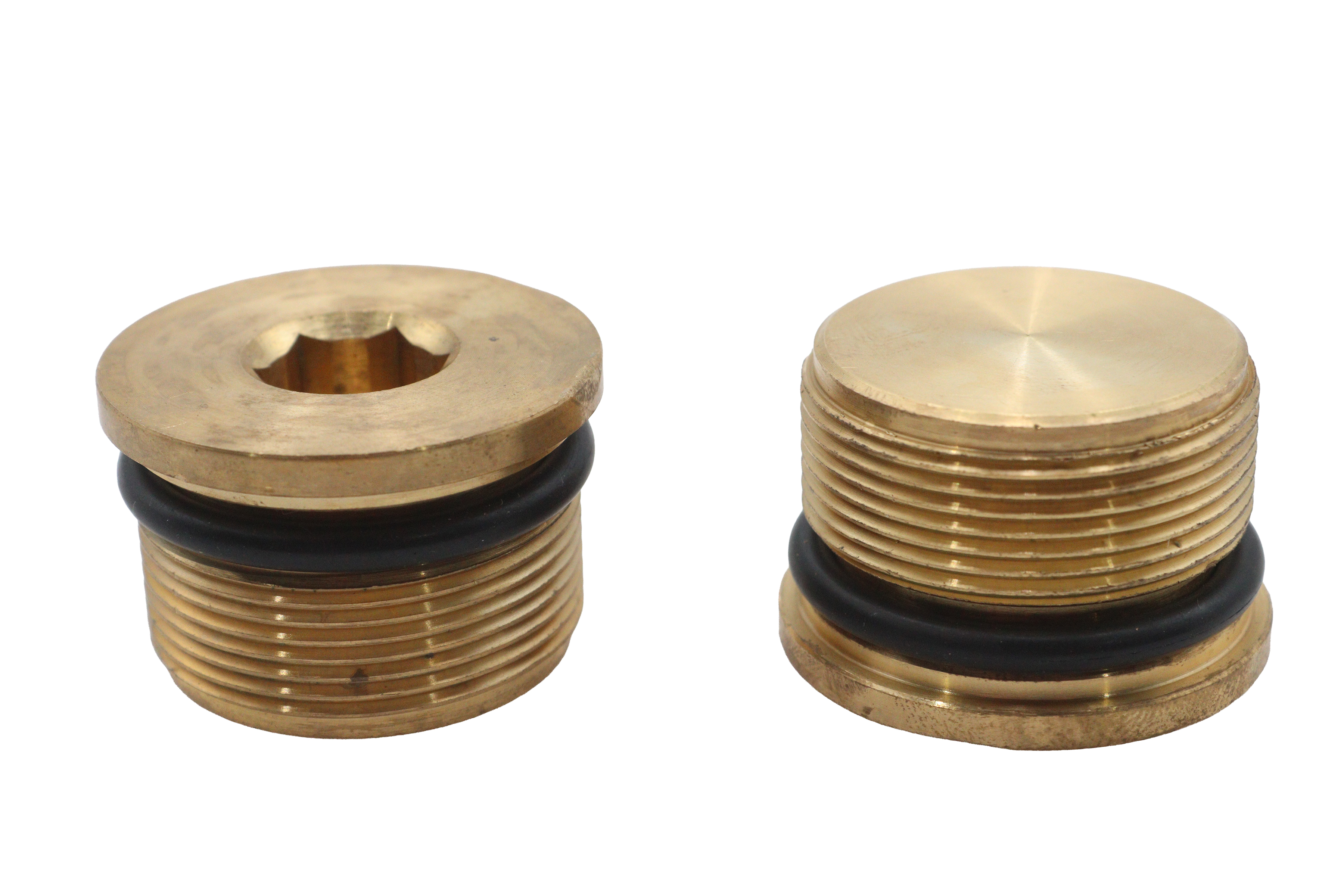 39mm Fork Tube Plug Set Brass