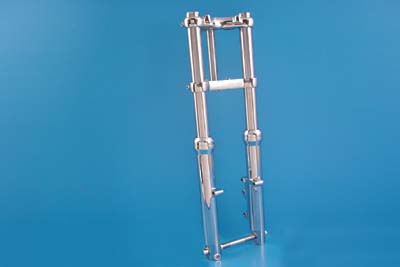 39mm Fork Assembly with Chrome Sliders Single Disc