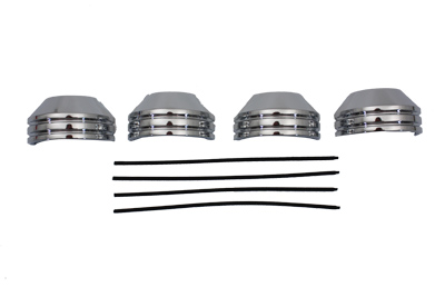 *UPDATE 35mm Chrome Fork Boot Cover Set