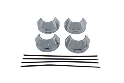 41mm Chrome Fork Boot Cover Set