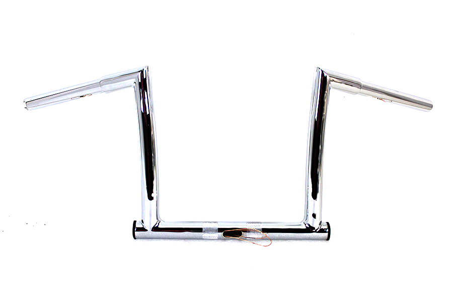 12" Chrome ChiZeled Z-Bar Handlebar with Indents