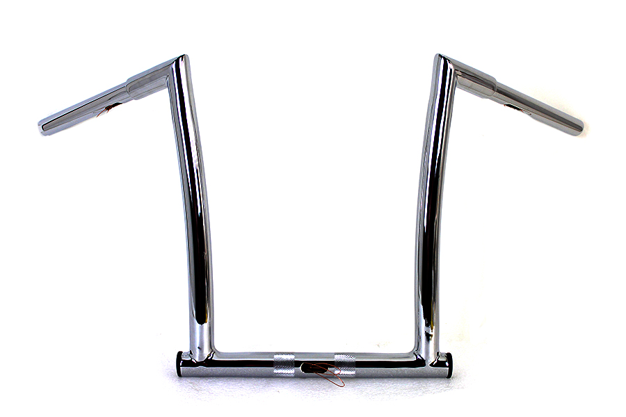 16" Chrome ChiZeled Z-Bar Handlebar with Indents
