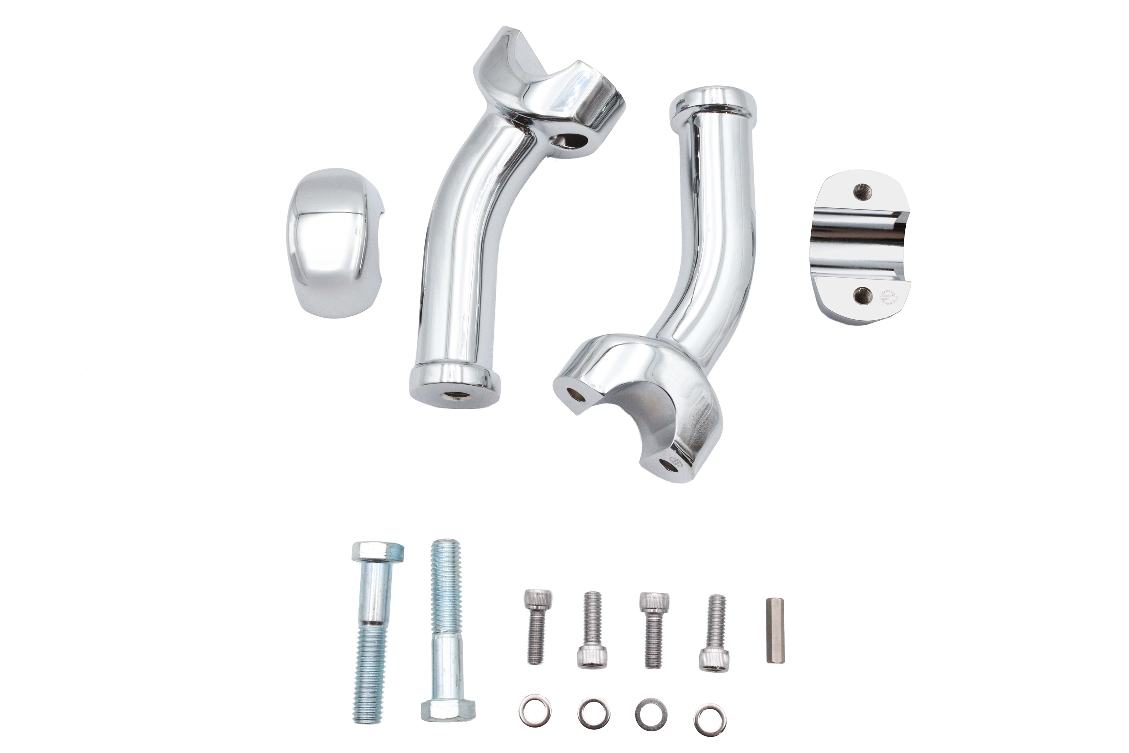 6" Curved Riser Kit Chrome