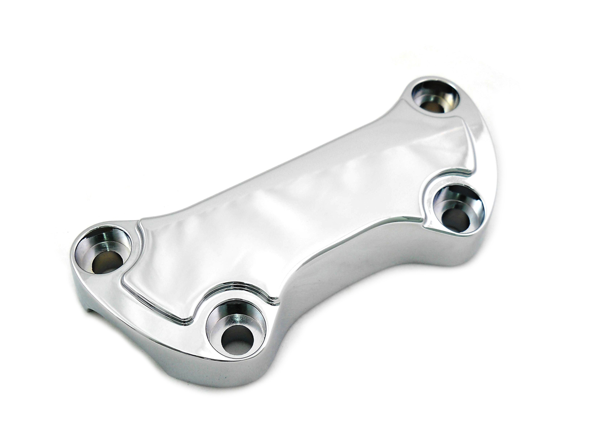 Chrome Smooth Handlebar Clamp Cover